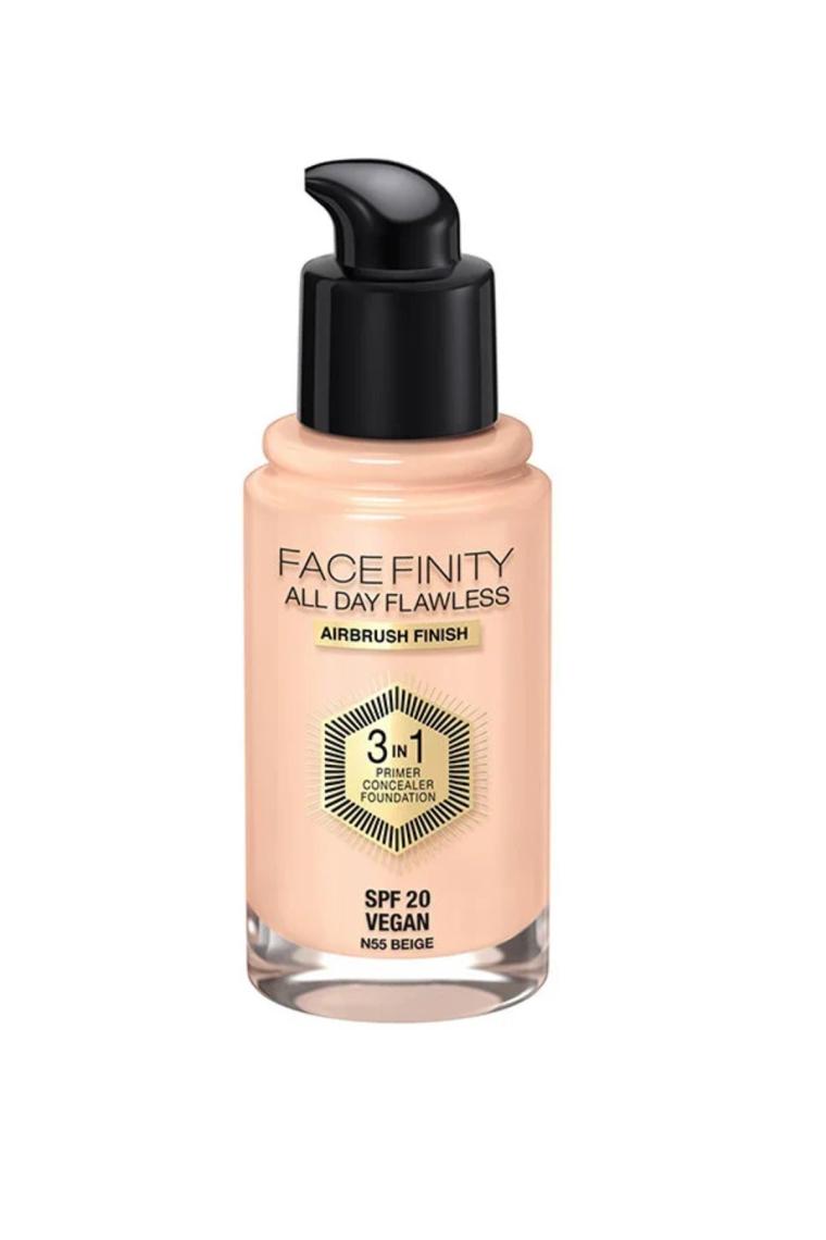 Facefinity 3'ü 1 Arada Kalıcı Fondöten 55 Beige Vegan
