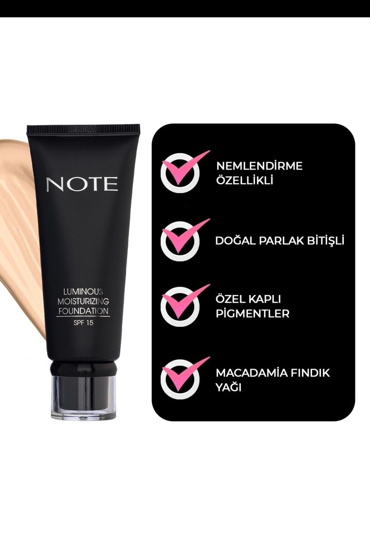 Note Luminous Moisturizing Fondöten 03 Medium Beige