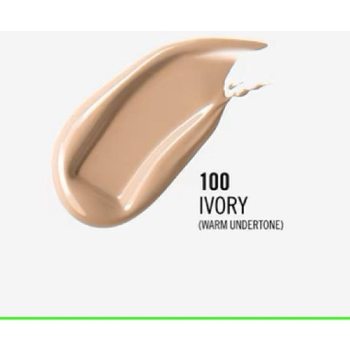 Rimmel London 100 Ivory Fondöten - Doğal Görünüm, Rahatlatıcı Serum, SPF20, Orta ve Tam Kapatıcılık, Cilt Tonu Eşitleme, 30 ml