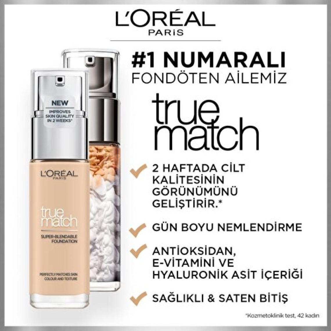 Loreal Paris True Match 1N Ivory Fondöten