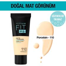 Maybelline Fit Me Matte + Poreless 110 Porcelain Fondöten