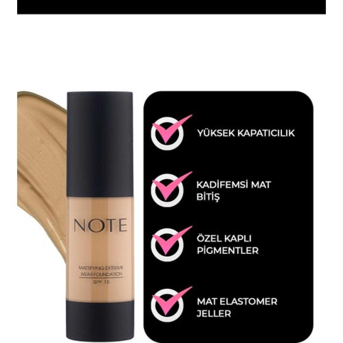Note Detox & Protect Fondöten Spf 15 01 Beige