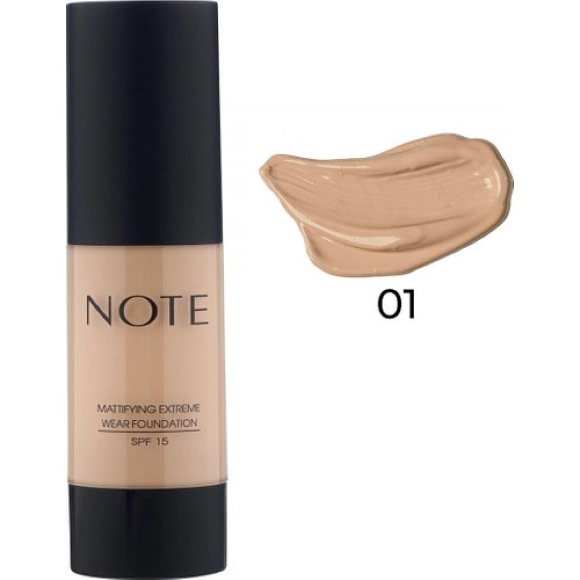 Note Detox & Protect Fondöten Spf 15 01 Beige
