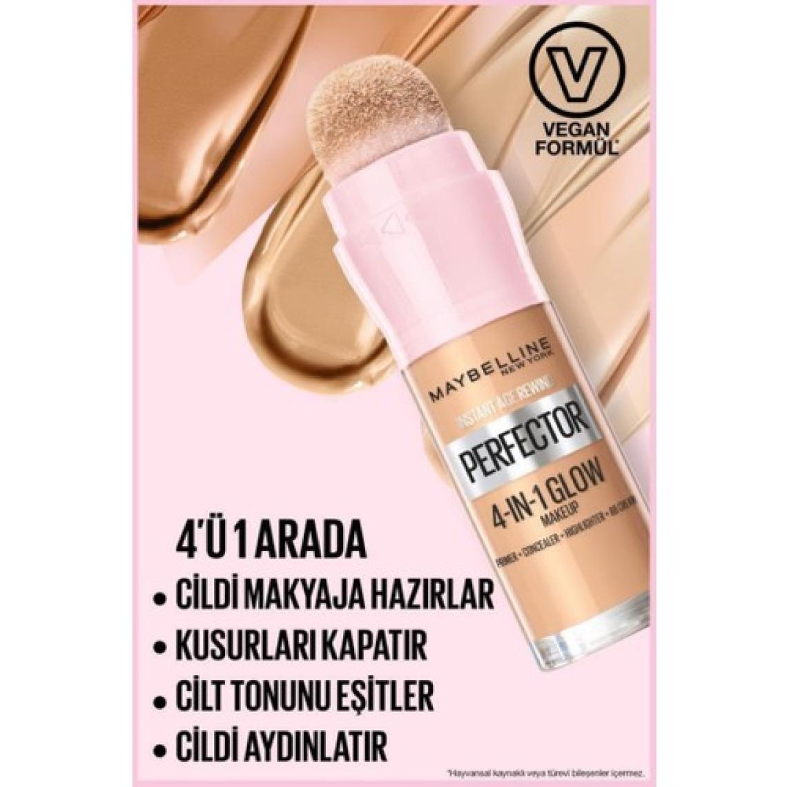 Instant Perfector Glow 4 Etki 1 Arada Fondöten / BB & CC Krem - 01 Light