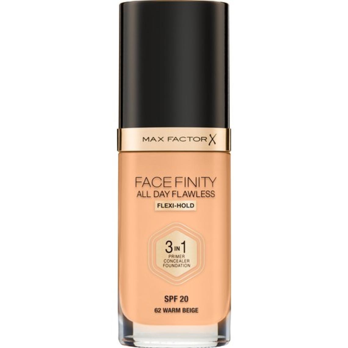 Max Factor Facefınıty All Day Flawless Flexı-Hold 3 In 1 Kalıcı Fondöten 62 Warm Beıge
