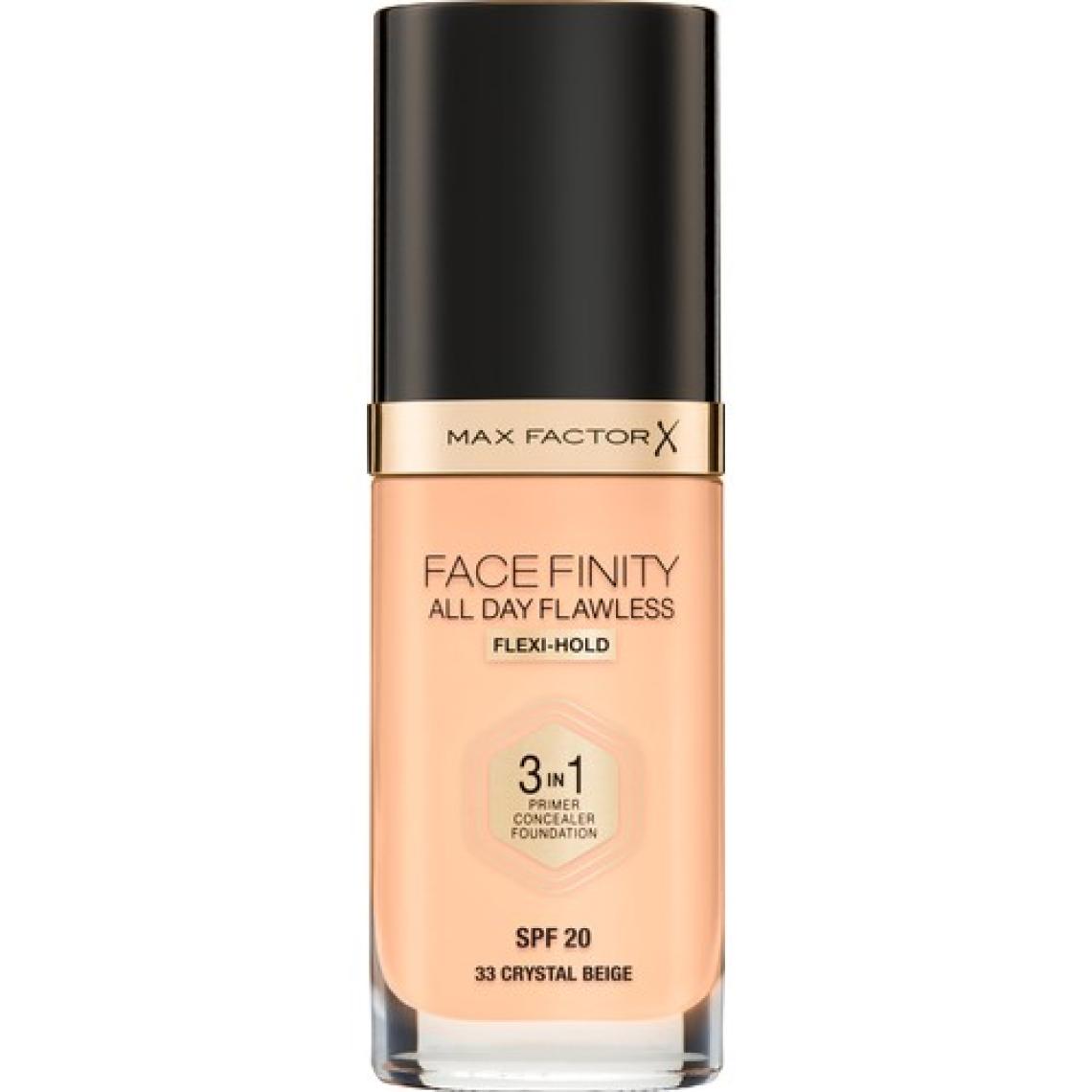 Max Factor Facefınıty All Day Flawless Flexı-Hold 3 In 1 Kalıcı Fondöten 33 Crystal Beıge
