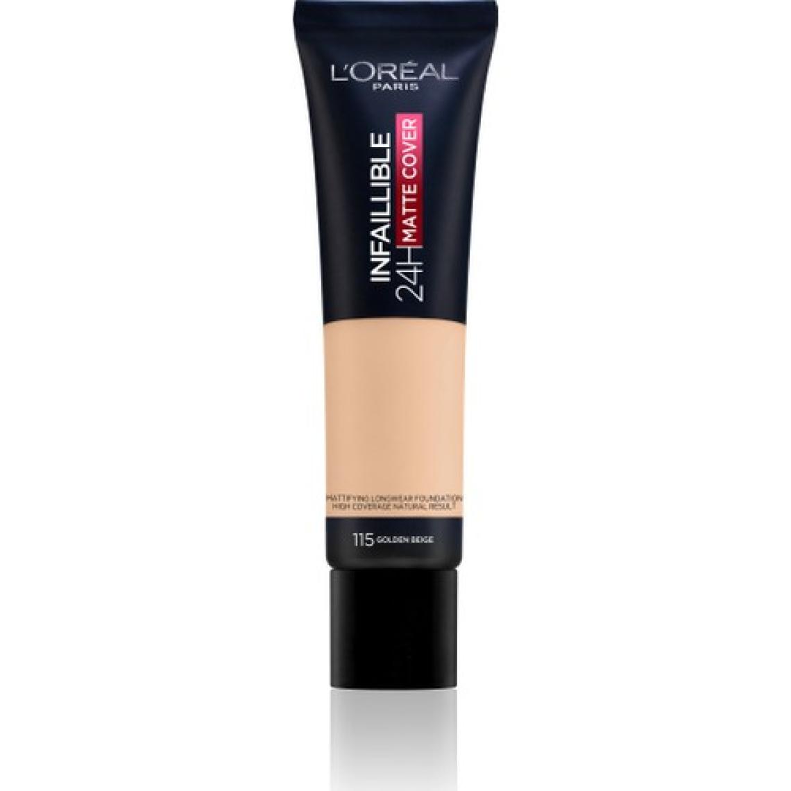L'Oréal Paris Loreal Paris Infaillible 24H Mat Fondöten -115 Golden Beige
