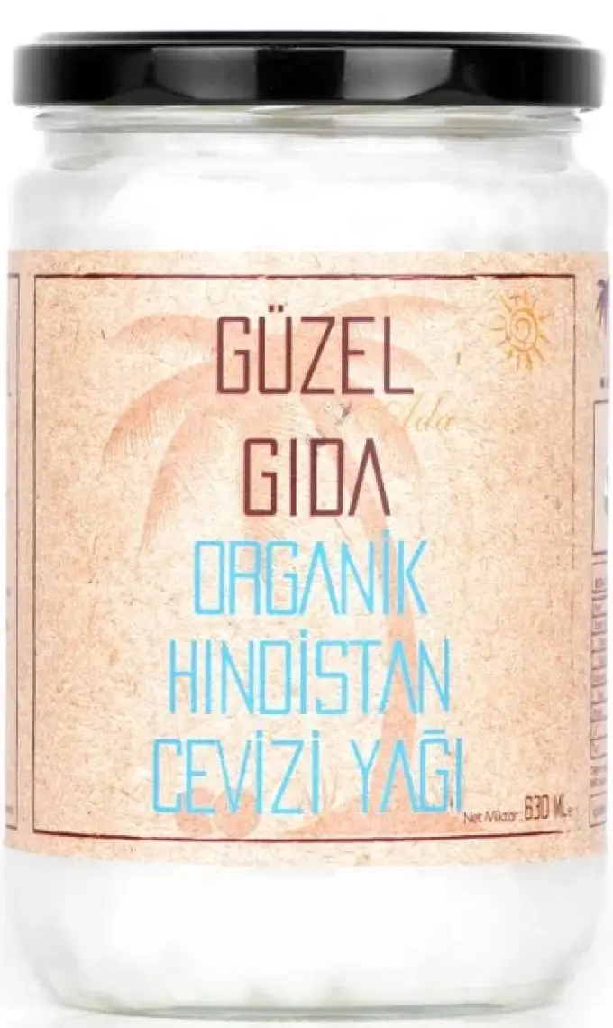 Güzel Ada Gıda Organik Hindistan Cevizi Yağı Soğuk Sıkım 630 ml