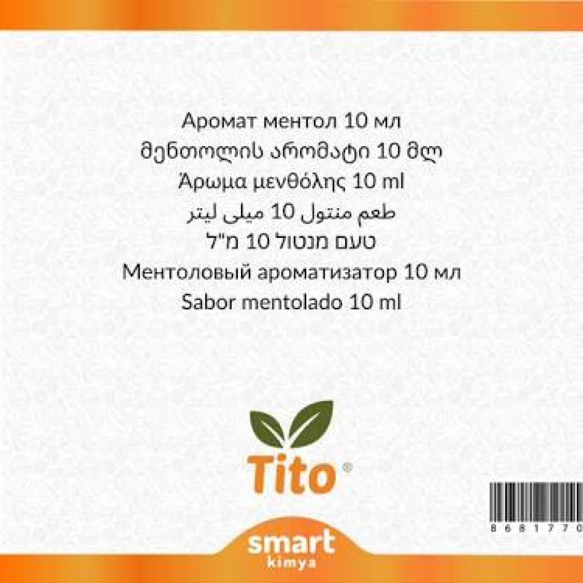 Tito Konsantre Mentol Aroması Suda Çözünür 10 ml