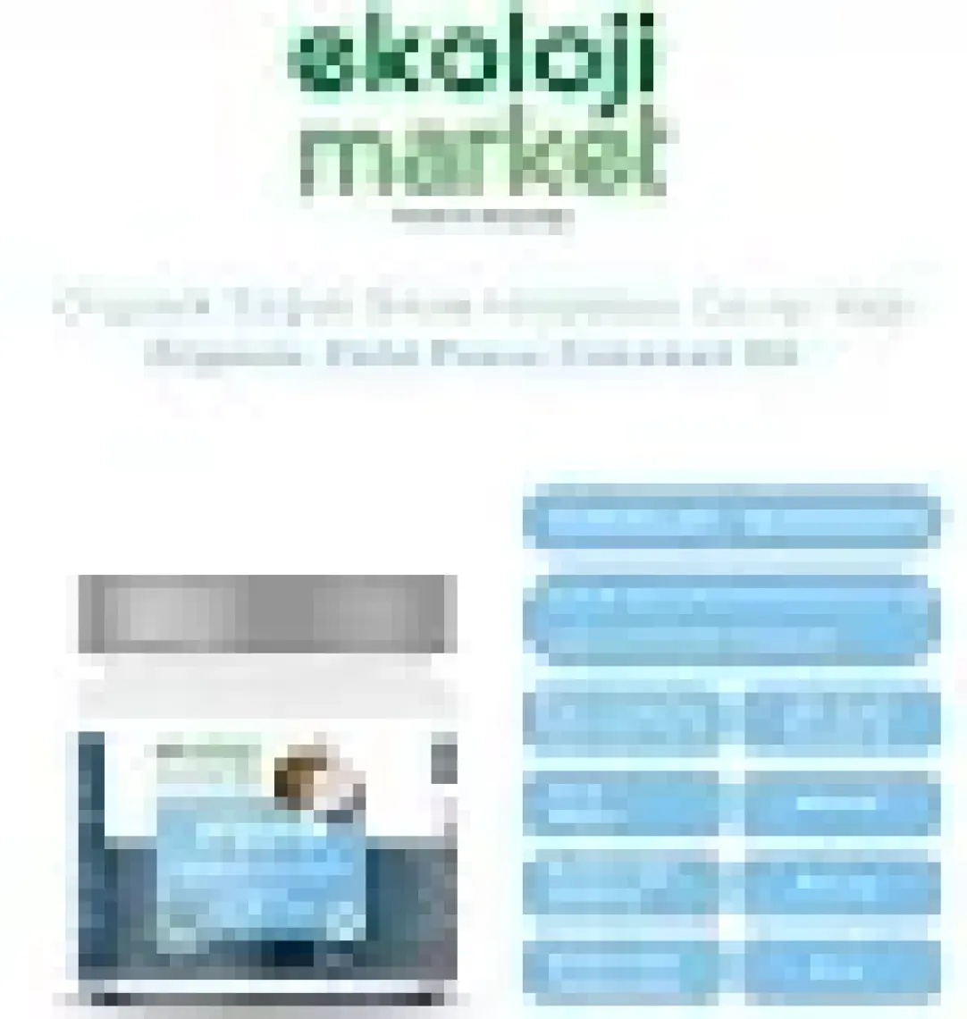 Ekoloji Market Organik Hindistan Cevizi Yağı Soğuk Sıkım 180 ml