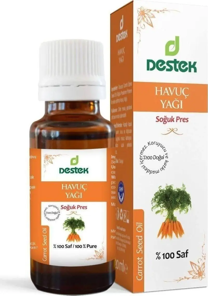Destek Havuç Yağı (Soğuk Pres) 20cc
