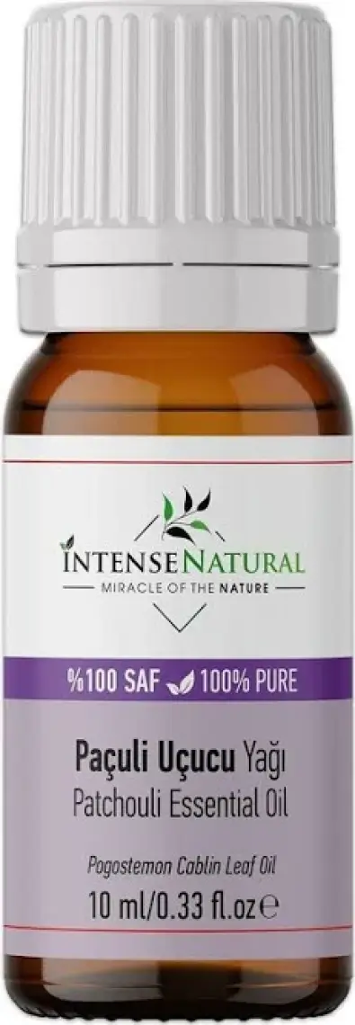 Intense Natural Paçuli Uçucu Yağı 10 ml %100 Saf ve Doğal Tefarik Patchouli Essential Oil