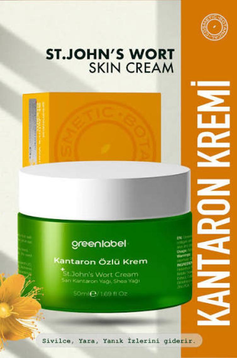 Green Label Kantaron Yağı Özlü Krem 50 ml