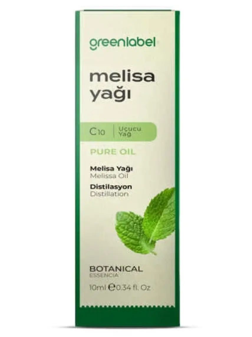 Green Label Melisa Yağı %100 Doğal Ve Saf 10ml
