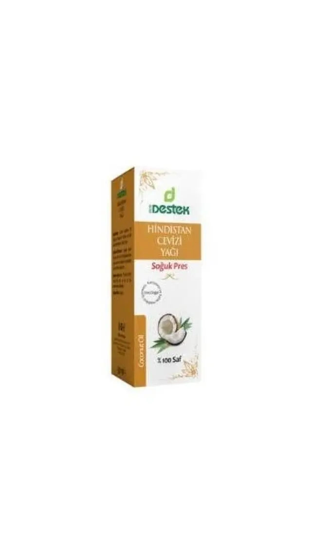 Destek Katı Hindistan Cevizi Yağı (Soğuk Pres) 50 ml