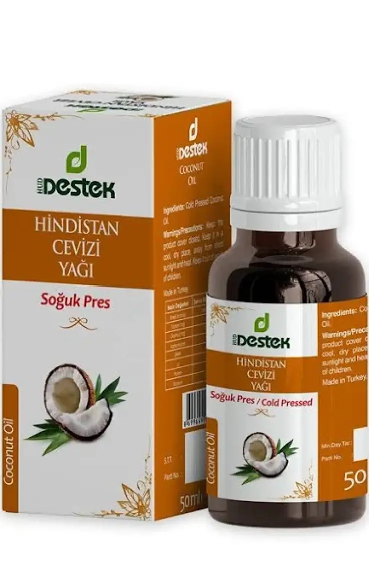 Destek Katı Hindistan Cevizi Yağı (Soğuk Pres) 50 ml