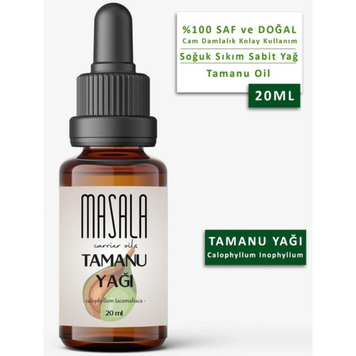 Masala Tamanu Yağı 20 ml  Soğuk Pres (Tamanu Carrier Oil)
