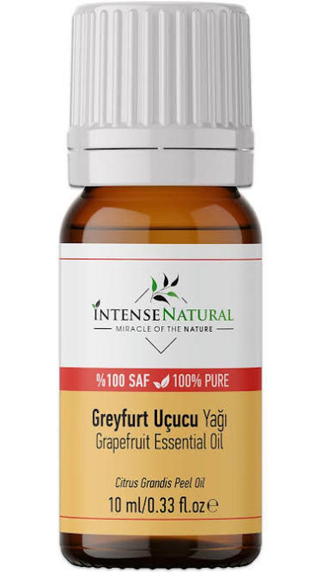 Intense Natural Greyfurt Uçucu Yağı 10 ml %100 Saf ve Doğal Grapefruit Essential Oil