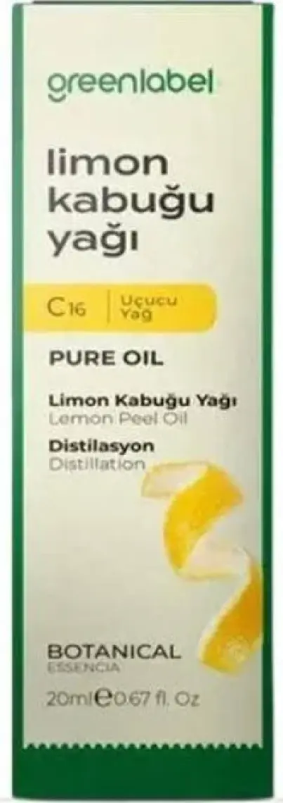Green Label Limon Yağı %100 Doğal Ve Saf 20ml
