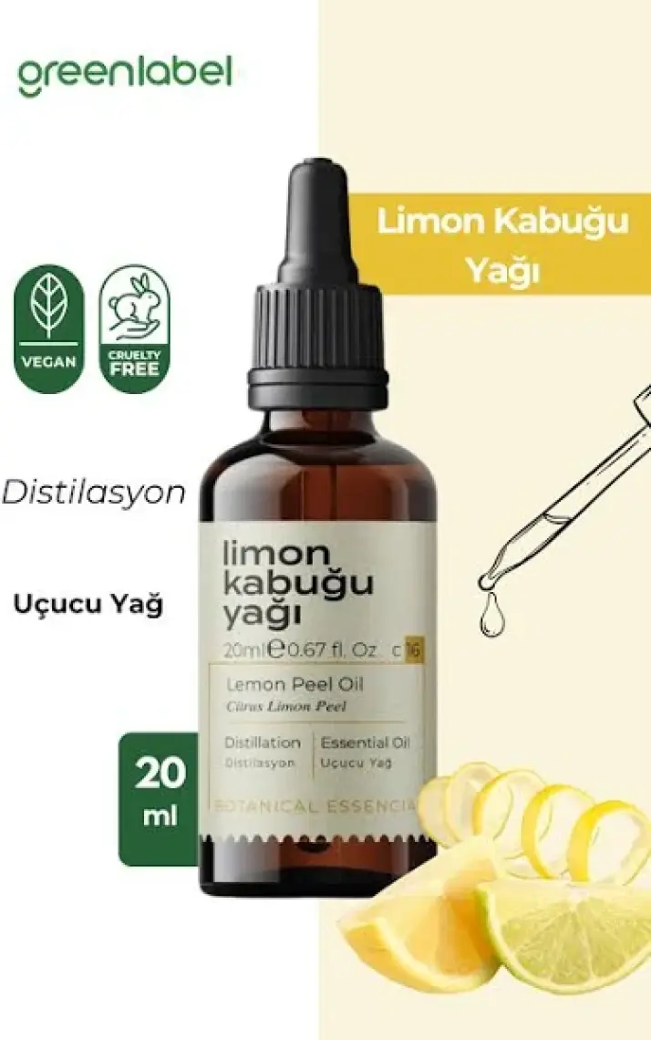 Green Label Limon Yağı %100 Doğal Ve Saf 20ml