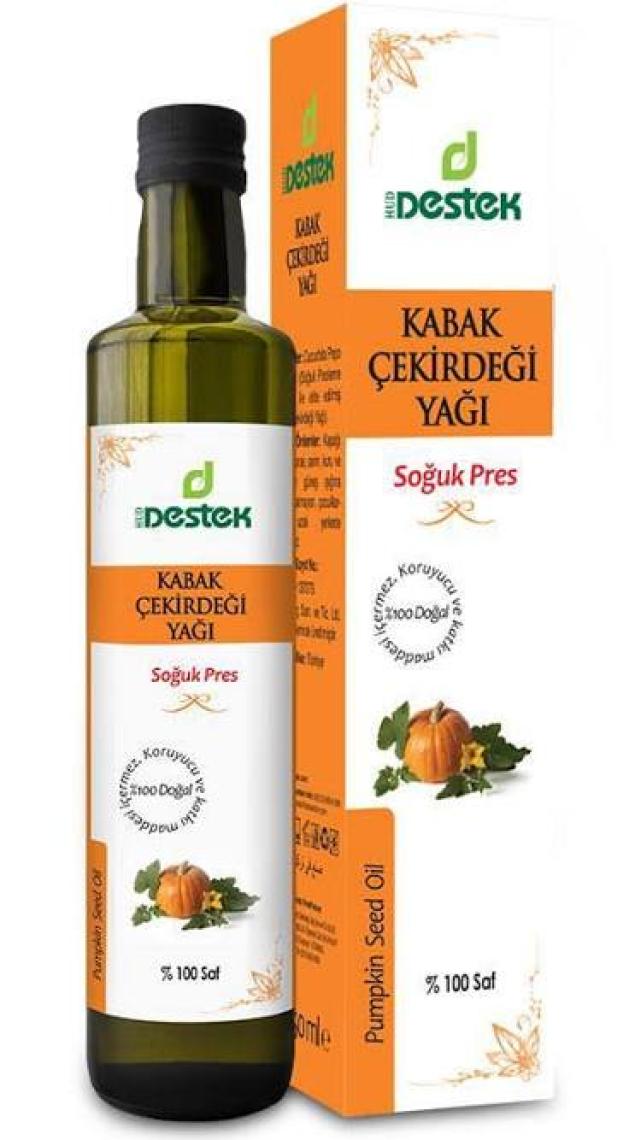Destek Kabak Çekirdeği Yağı Soğuk Pres 250 ml