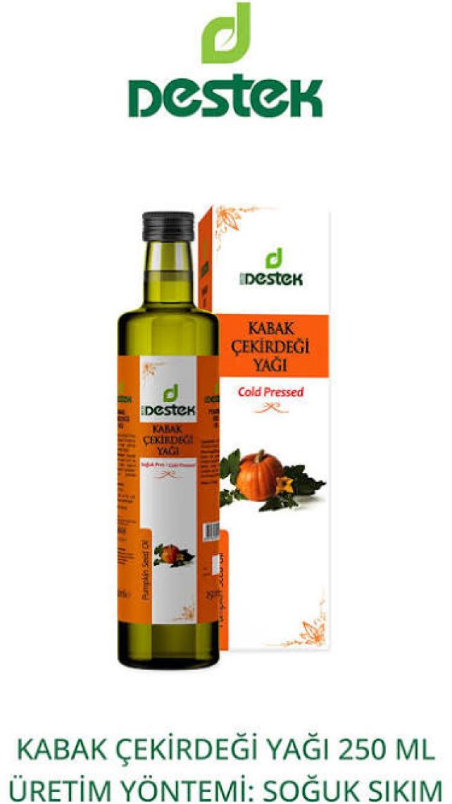 Destek Kabak Çekirdeği Yağı Soğuk Pres 250 ml