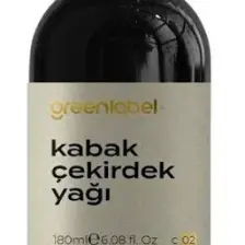 Green Label Kabak Çekirdeği Yağı Soğuk Sıkım %100 Doğal Ve Saf 180ml