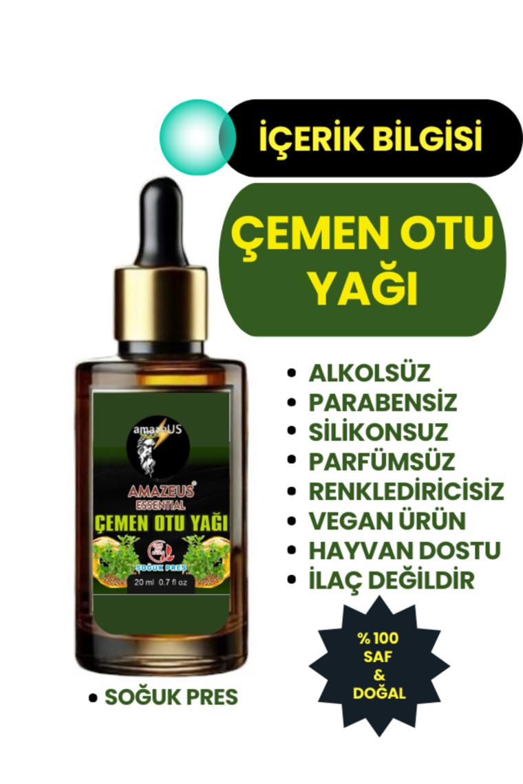 Çemen Otu Yağı (%100 Saf ve Doğal) Besleyici Etki 20 ml / 0.7 Fl Oz