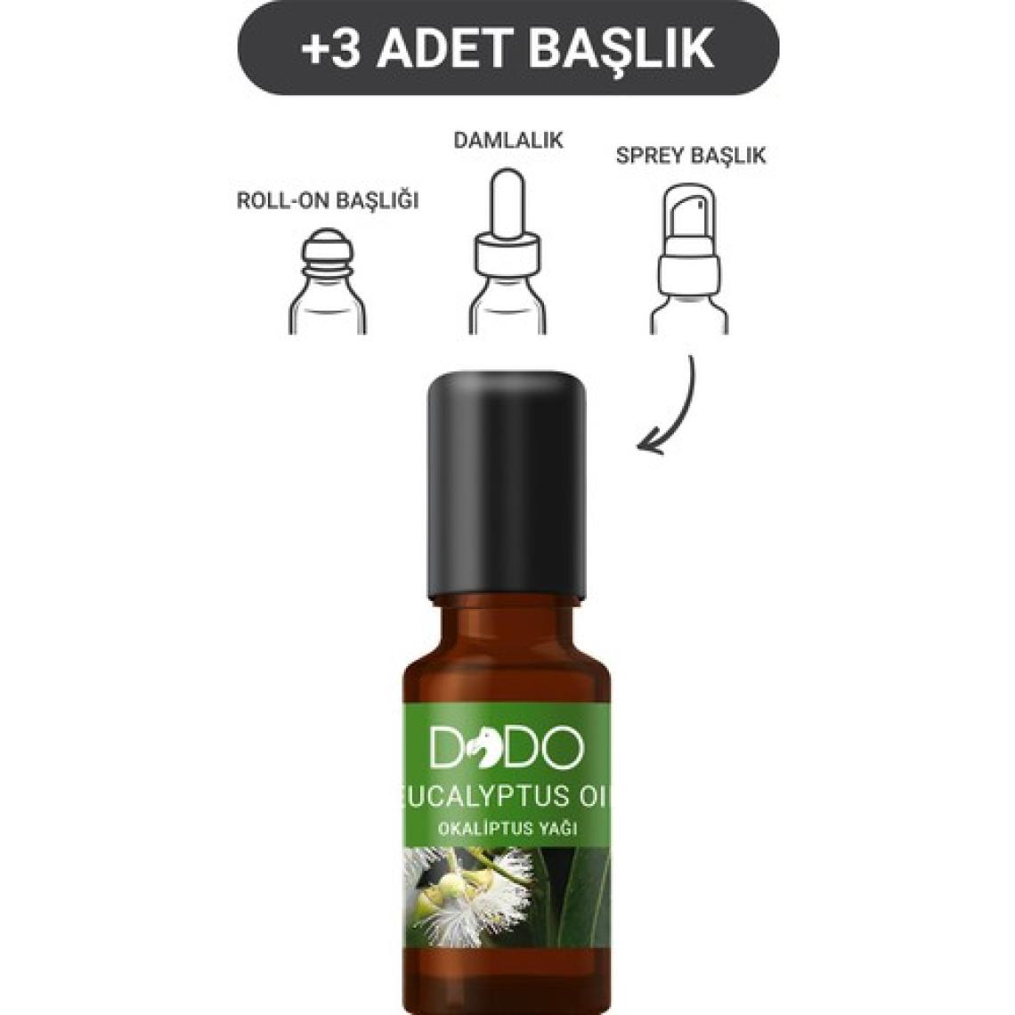 Dodo %100 Saf Okaliptus Yağı 15 ml (3 Başlıklı Özel Kutu)