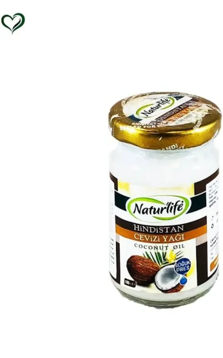 Organik Soğuk Sıkım Naturlife Hindistan Cevizi Yağı 100 Gr (Coconut Oil)