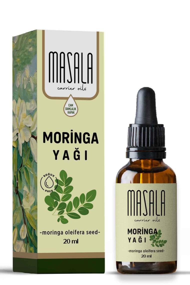 Masala Moringa Yağı 20 ml  Soğuk Pres (Moringa Carrier Oil