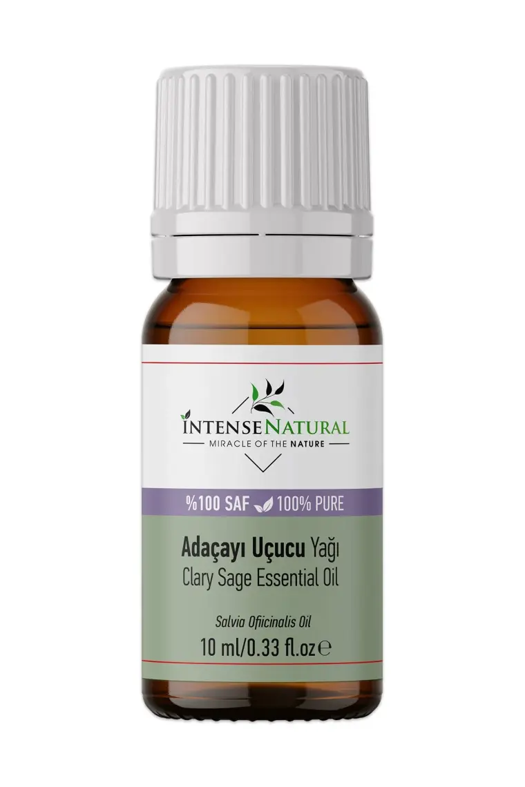 Intense Natural Adaçayı (Acı Elma) Uçucu Yağı 10 ml %100 Saf ve Doğal Sage Essential Oil