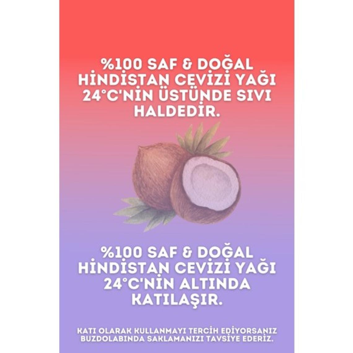 Intense Natural Hindistan Cevizi Yağı Soğuk Sıkım 100 ml %100 Saf ve Doğal Coconut Oil