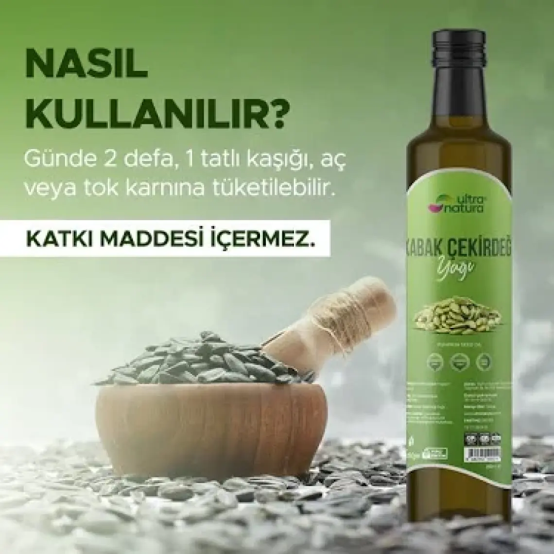 Ultra Natura Kabak Çekirdeği Yağı 250 ml