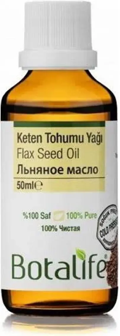 Botalife %100 Saf Doğal Keten Tohumu Yağı (linum usitatissimum) 50 ml