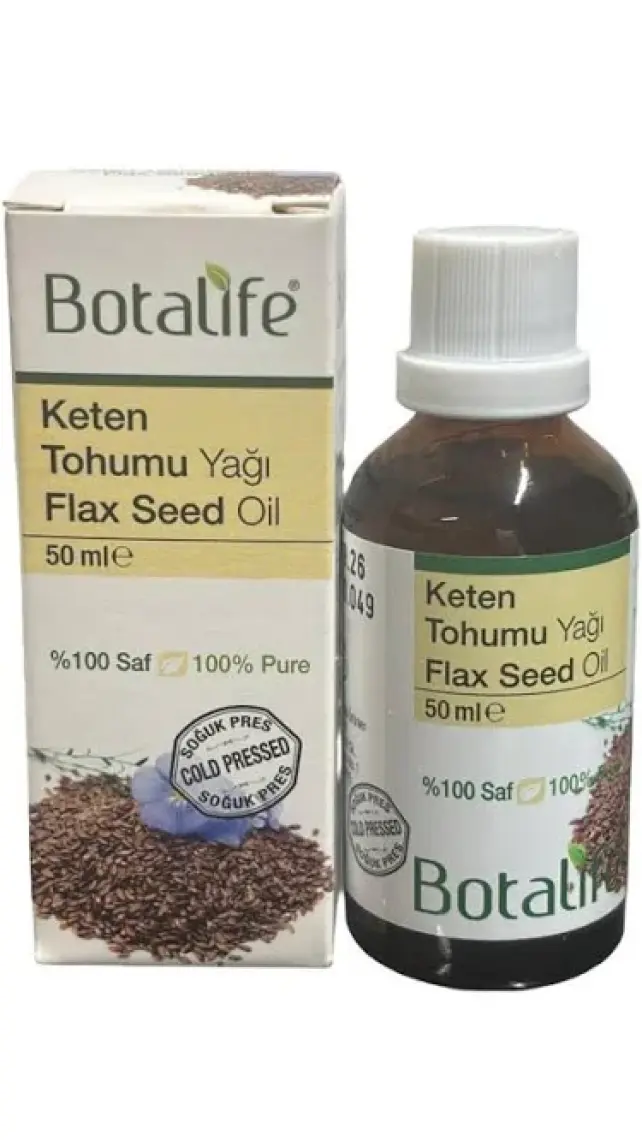 Botalife %100 Saf Doğal Keten Tohumu Yağı (linum usitatissimum) 50 ml
