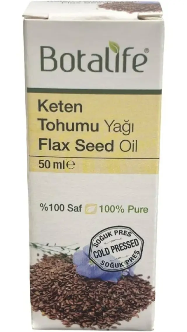 Botalife %100 Saf Doğal Keten Tohumu Yağı (linum usitatissimum) 50 ml