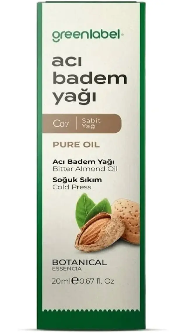 Green Label Acıbadem Yağı Soğuk Sıkım %100 Doğal Ve Saf 20ml