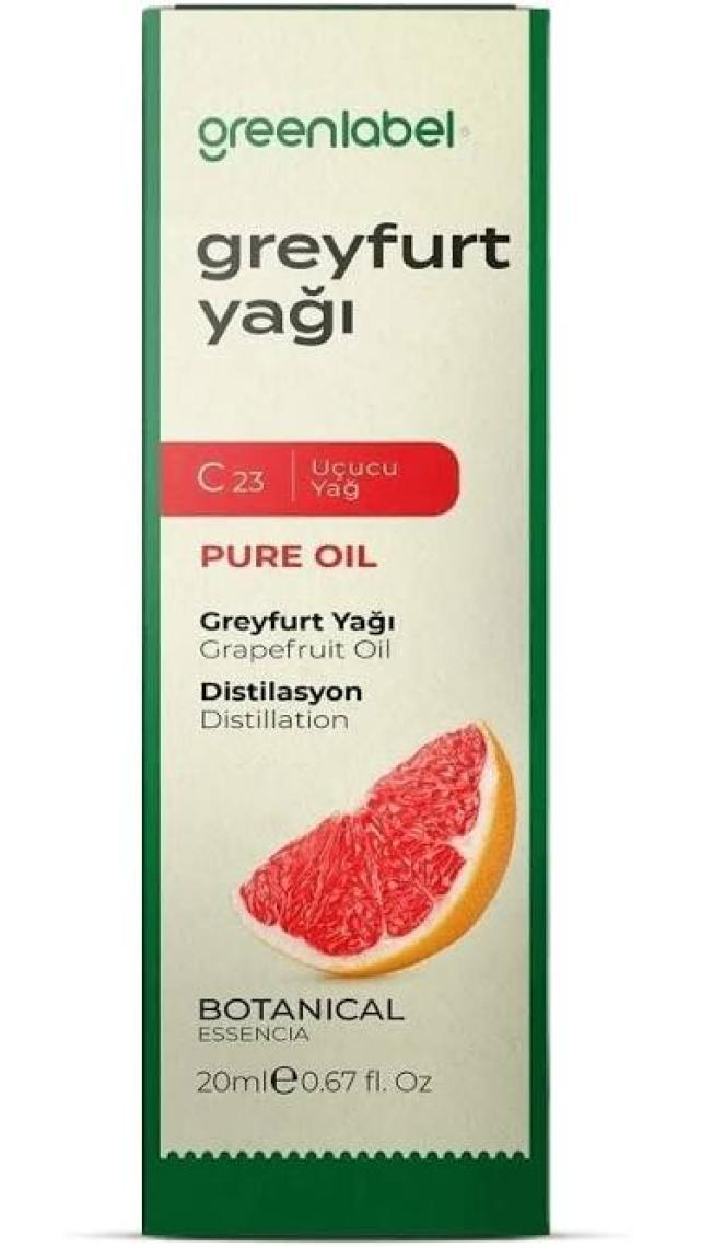 Green Label Greyfurt Yağı %100 Doğal Ve Saf 20ml