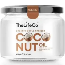 TheLifeCo Organik Hindistan Cevizi Yağı 250 ml (Soğuk Sıkım, Vegan)