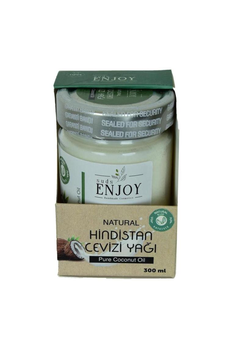 sudsenjoyoil Hindistan Cevizi Yağı Saf  Soğuk Sıkım 300 ml