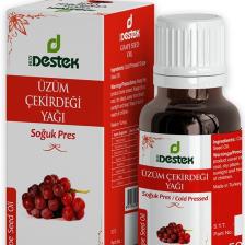 Destek Üzüm Çekirdeği Yağı Soğuk Pres 50 ml