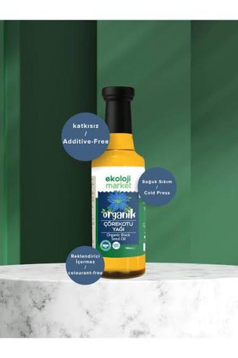 Ekoloji Market Organik Çörekotu Yağı Soğuk Sıkım 100 ml