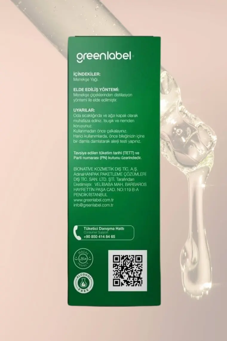 Green Label Menekşe Yağı %100 Saf Doğal Ve Organik 10ml