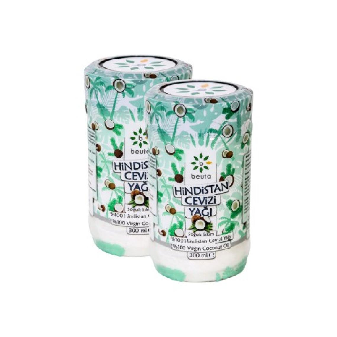 Beuta Hindistan Cevizi Yağı Doğal Soğuk Sıkım 300 ml x 2'li