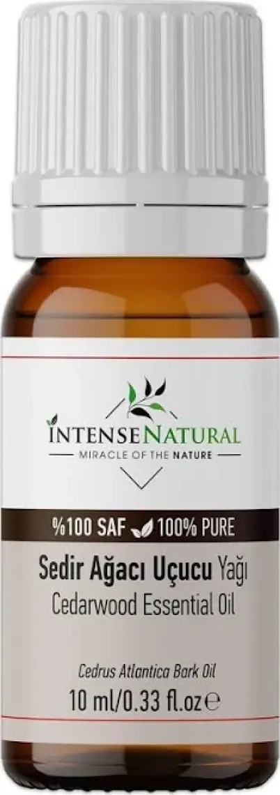 Intense Natural Sedir Ağacı Uçucu Yağı 10 ml %100 Saf ve Doğal Cedarwood Essential Oil
