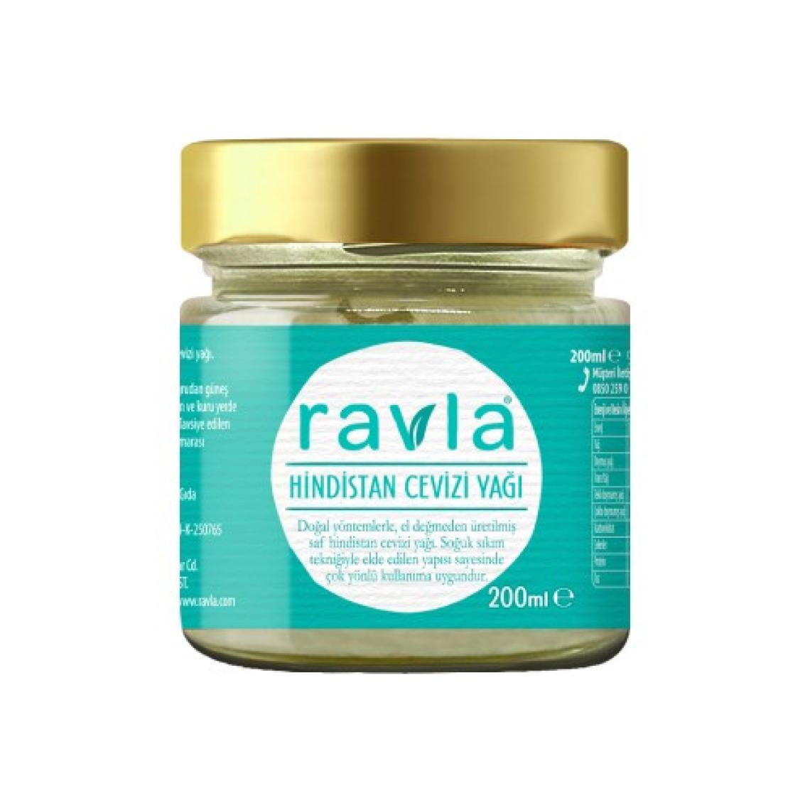 Ravla Hindistan Cevizi Yağı (Soğuk Sıkım) - 200ml