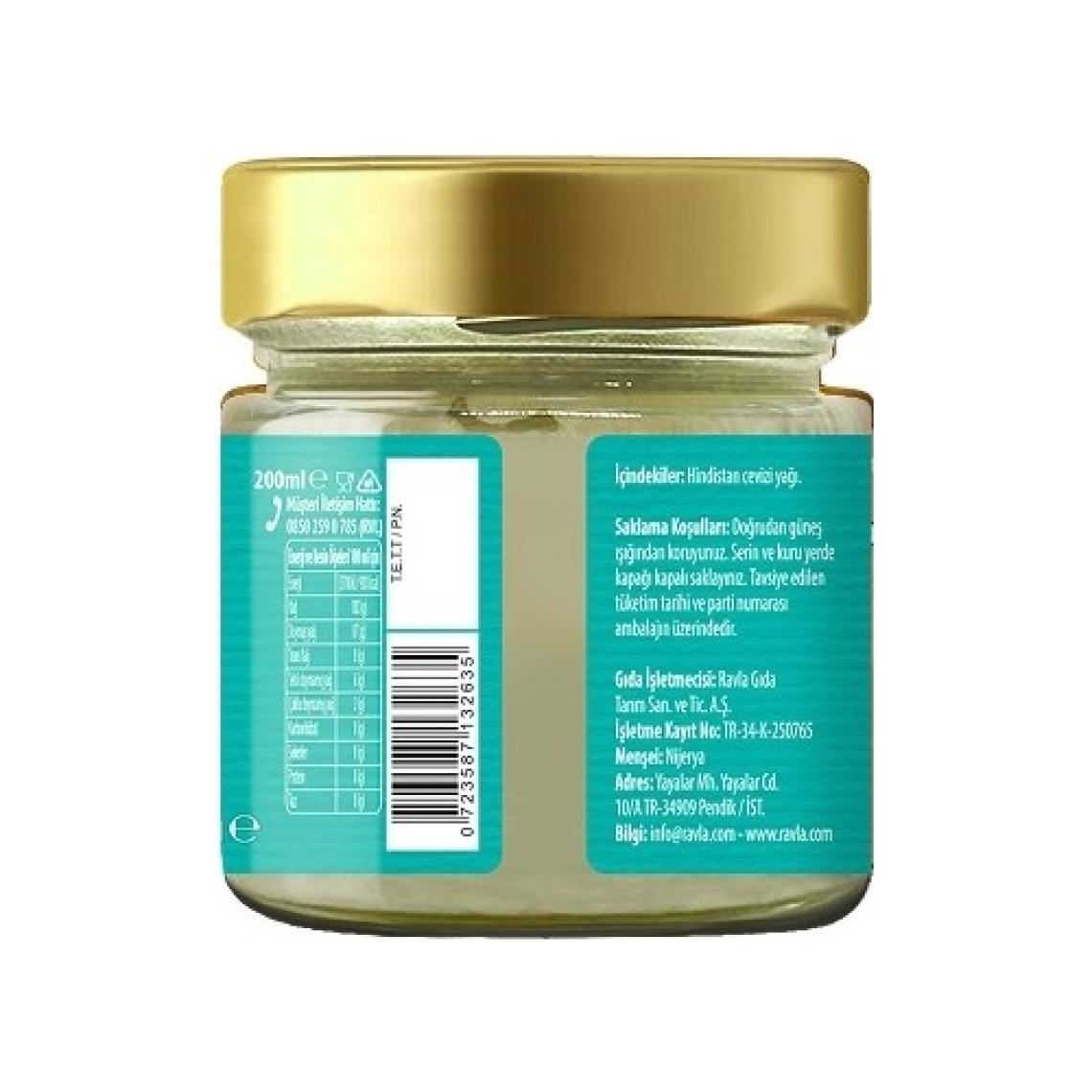 Ravla Hindistan Cevizi Yağı (Soğuk Sıkım) - 200ml