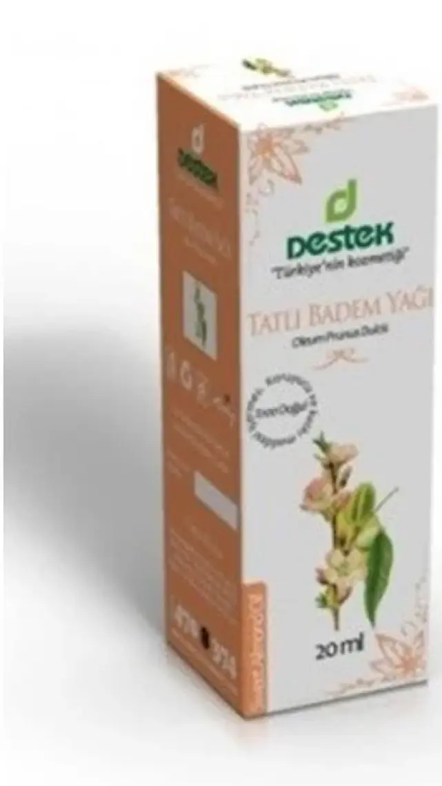 Destek Tatlı Badem Yağı (Soğuk Pres) 20 ml