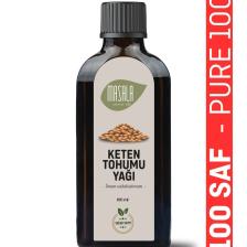 Masala Soğuk Pres Keten Tohumu Yağı 100 Ml. (Flax Seed Carrier Oil)